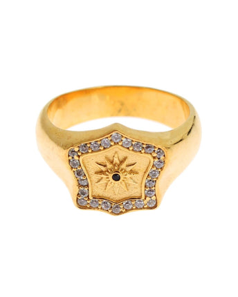NIALAYA Sterling Silver Ring with CZ Accents 63 EU Men