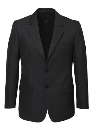 Mens 2 Button Classic Plain Suit Jacket Bamboo Blend Business Wedding - Charcoal - 137