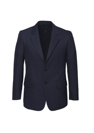 Mens 2 Button Classic Plain Suit Jacket Bamboo Blend Business Wedding - Navy - 137