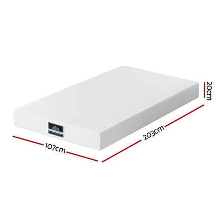 Giselle 20cm Memory Foam Mattress Green Tea King Single