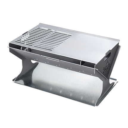 Grillz Fire Pit BBQ Grill Steel