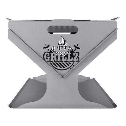 Grillz Fire Pit BBQ Grill Steel