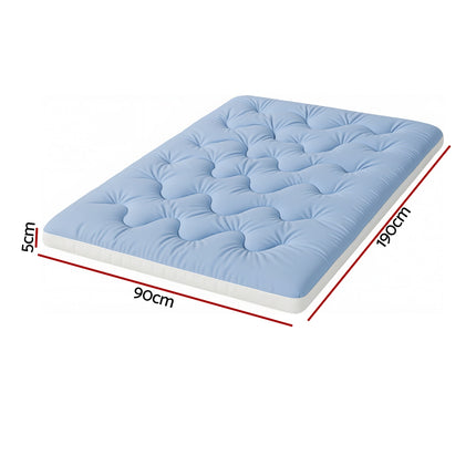 Giselle 5cm Mattress Topper Pillowtop toppers Double-Sided Single