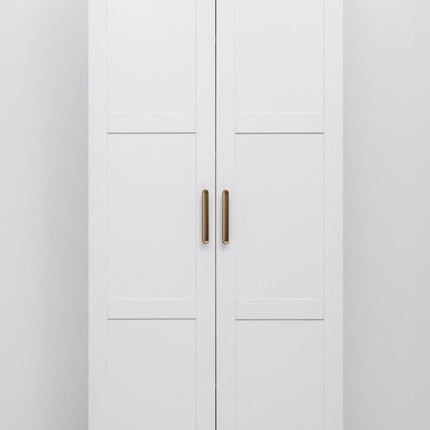 STOCKHOLM UNIVERSAL STORAGE CUPBOARD - HAMPTONS - DECO GOLD HANDLE