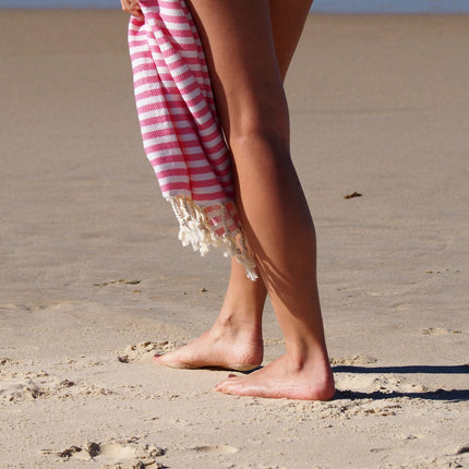 PORTSEA TURKISH COTTON TOWEL - ROSE