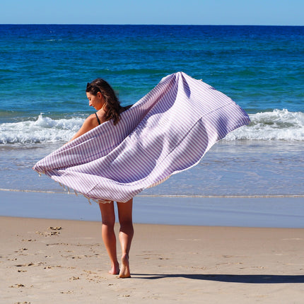 PORTSEA TURKISH COTTON TOWEL - LILAC