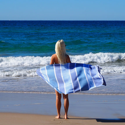 SORRENTO TURKISH COTTON TOWEL - SKY