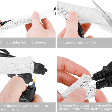 Cable Management Sleeve, White
