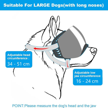 Dog Helmet Goggles, Large, Black