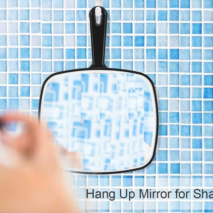 Extra Large Black Handheld Mirror with Handle (31,5 x 23 cm)