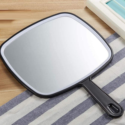 Extra Large Black Handheld Mirror with Handle (31,5 x 23 cm)