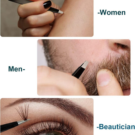 10X Magnifying Mirror and Eyebrow Tweezers Kit for Travel
