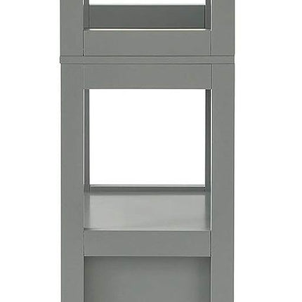 Tall Cabinet Shelf Drawer, Grey