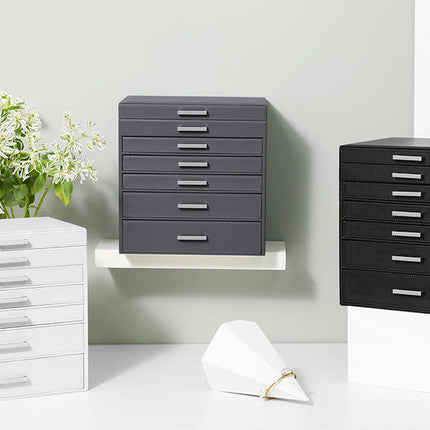 Jewellery Grey Box, 6 Layers,  5 Drawers