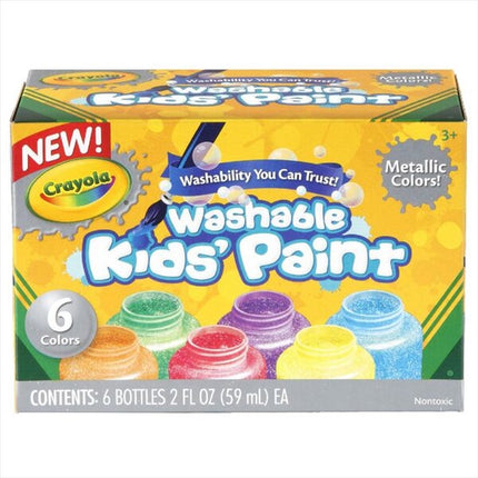Crayola 6 Washable Metallic Paints