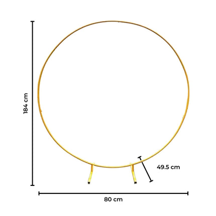 GOMINIMO 1.8 M Round Balloon Arch Kit(Gold)GO-BA-100-SD