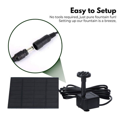 NOVEDEN Solar Water Fountain NE-SWF-100-SY