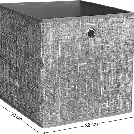 SONGMICS Storage Boxes 6 packs Non-Woven Fabric Grey RFB002G02V1