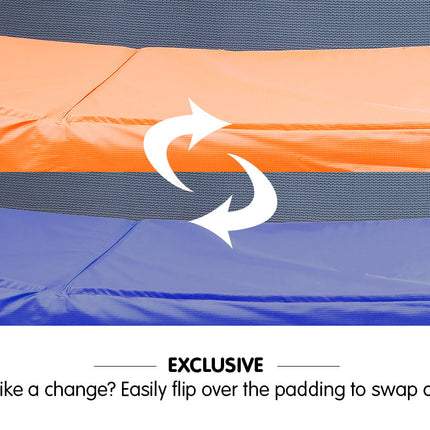 Kahuna 6ft Trampoline Reversible Replacement Pad Round - Orange/Blue