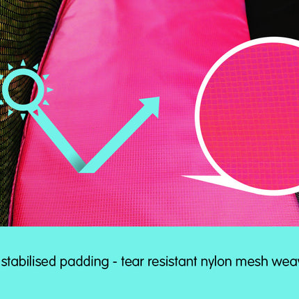 Kahuna 16ft Trampoline Replacement Pad Round - Pink