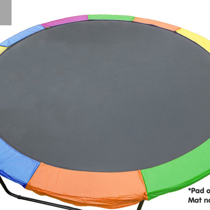 Kahuna 8ft Trampoline Replacement Pad Round - Rainbow