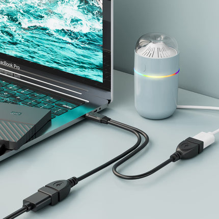 USB Splitter 1 Male to 2 Female USB Extension Cable Connectors USB 2.0 Male to Dual USB Female Splitter