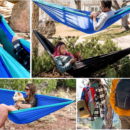 Blue & Grey Camping Hammock