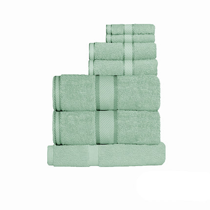 Kingtex 550gsm Cotton 7 Pce Towel Set Frost
