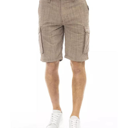 Cargo Shorts with Front Zipper and Button Closure Multiple Pockets W40 US Men