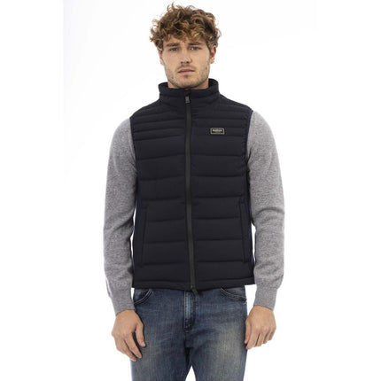 Baldinini Trend Men's Blue Polyester Vest - 47 IT