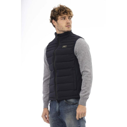 Baldinini Trend Men's Blue Polyester Vest - 47 IT