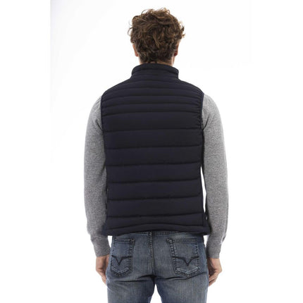 Baldinini Trend Men's Blue Polyester Vest - 47 IT