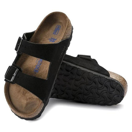 Birkenstock Adjustable Strap Cork Sandals with Deep Heel Cup & Arch Support in Black - 36 EU