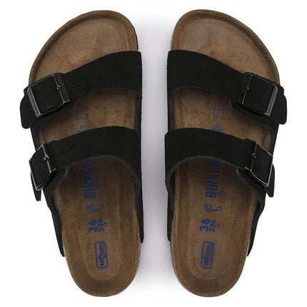 Birkenstock Adjustable Strap Cork Sandals with Deep Heel Cup & Arch Support in Black - 36 EU