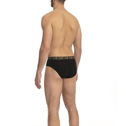 Cavalli Class Men's Black Cotton Underwear - 2XL