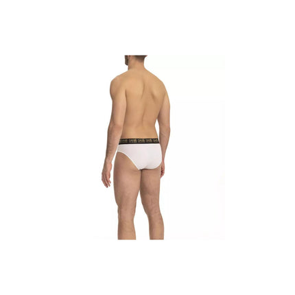 Cavalli Class Men's White Cotton Underwear - M