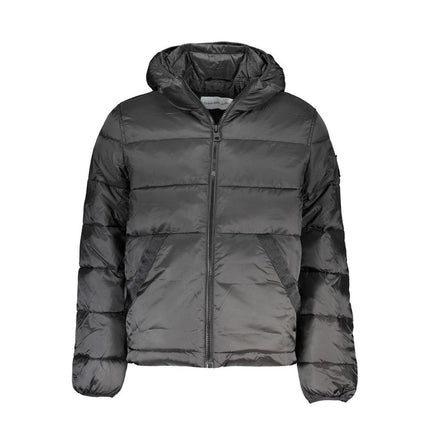Calvin Klein Men's Black Polyester Jacket - 2XL
