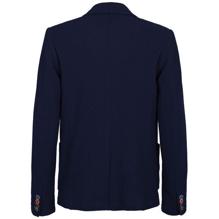 Fred Mello Men's Blue Cotton Blazer - 3XL