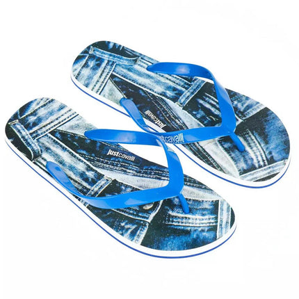 Just Cavalli Men's Light Blue EVA Sandal - 46 EU