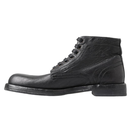 Dolce & Gabbana Mens Lace Up Boots 44 EU Men