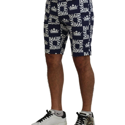 Casual Chinos Shorts with Logo Crown Print 46 IT Men