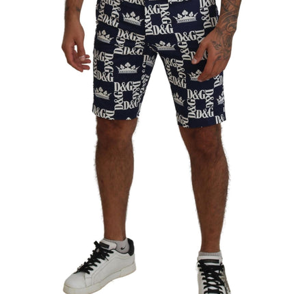 Casual Chinos Shorts with Logo Crown Print 48 IT Men