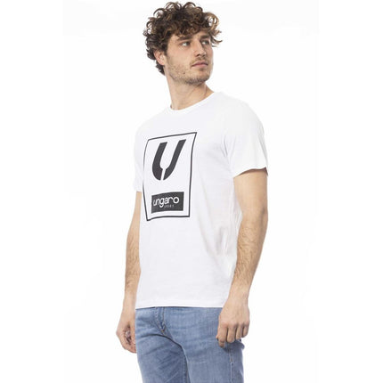 Ungaro Sport Men's Chic White Cotton Crew Neck Tee - 2XL