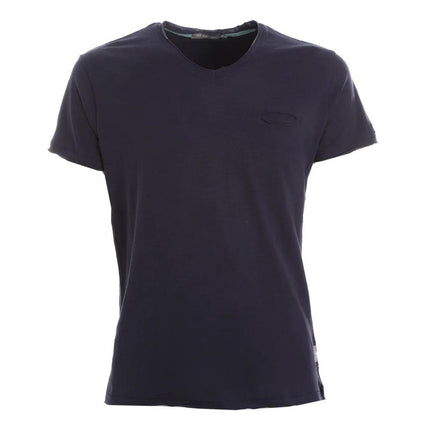 Yes Zee Men's Blue Cotton T-Shirt - S