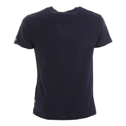 Yes Zee Men's Blue Cotton T-Shirt - S