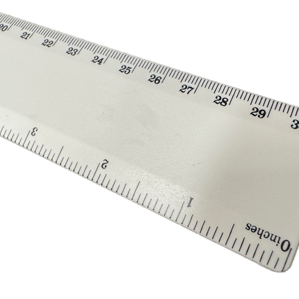 Bio Ruler 30cm Eco Friendly Biodegradable Corn Starch School Office - White
