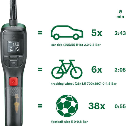 Bosch Electric Bike Pump/Air Pump/Mini Compressor EasyPump