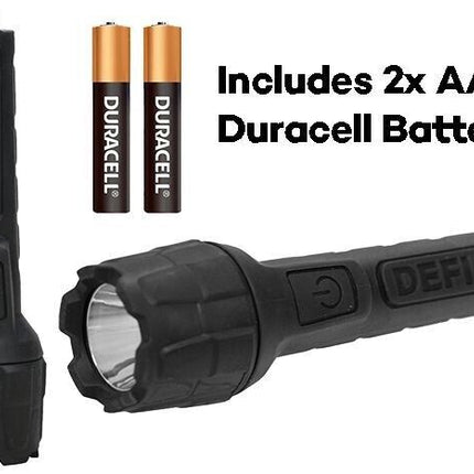 Defiant 80 Lumens Flashlight LED Lamp Torch with AAA Batteries Flash Light Camp Outdoor