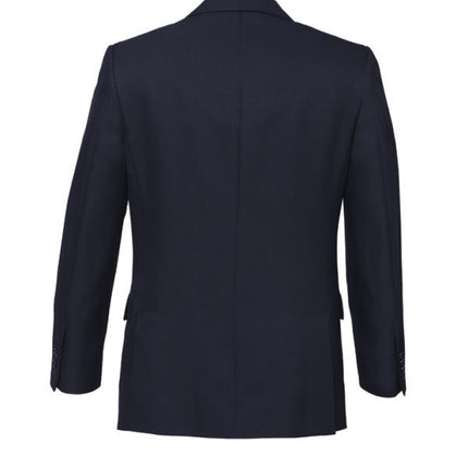 Mens 2 Button Classic Plain Suit Jacket Bamboo Blend Business Wedding  - Navy - 117