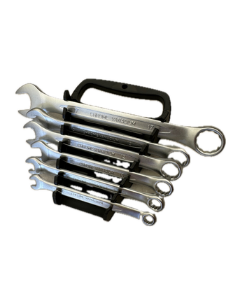 6 Piece Double Open Ring End Wrench Combination Spanner Chrome Vanadium Auto Repair Set